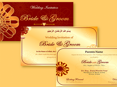 wedding card canva design graphic design powerpoint weddingcard