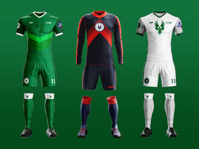 Soccer Uniform Design 3d render apparel clothing illustration sports