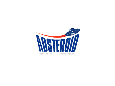 Adsteroid logo alien branding design illustration illustrator logo ufo