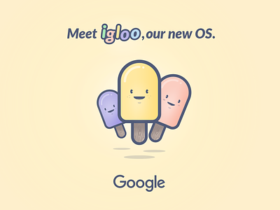 Google's new Android OS : Igloo android brand branding design google identity igloo illustration illustrator logo os photoshop