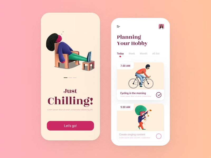 Planning App by Calvin Putera on Dribbble