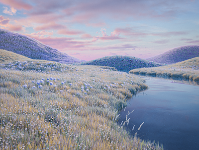 Lush 3d landscape landscape illustration