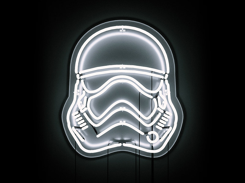 Stormtrooper store neon light