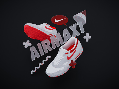 Airmax 1 3d air max airmax1 nike shoes