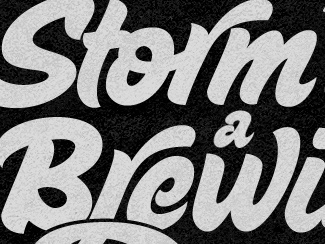 Storm's a-Brewin' black storm type white