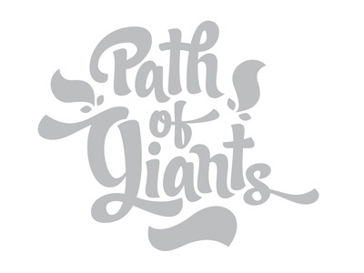Path of Giants chunky ornament swash type typography
