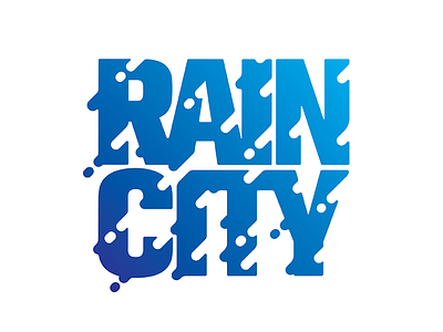 Rain City blue drips rain vancouver