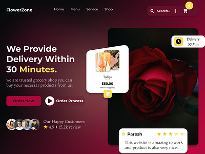 FlowerZone branding design ui ux