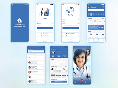 Medical - Doctor appointment app by SolGuruz on Dribbble