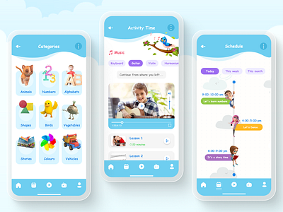 Kids E-Learning App by SolGuruz on Dribbble