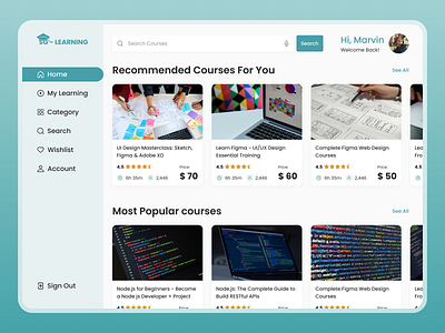 E-Learning / Courses Web App