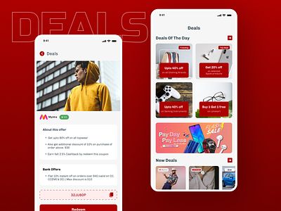 Coupons / Daily Deals Mobile App Design