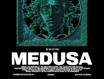 MEDUSA VOL.1 (AVAILABLE) 30$ branding design illustration streetwear tshirt typography