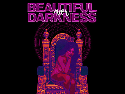 BEAUTIFUL OVER DARKNESS (AVAILABLE) 25$ branding design illustration streetwear tshirt typography