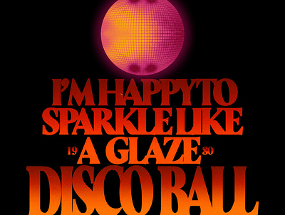 DISCO BALL (AVAILABLE) 20$ branding clothing design illustration streetwear tshirt typography