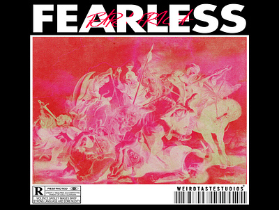 FEARLESS (AVAILABLE) $30 branding clothing design illustration streetwear tshirt typography