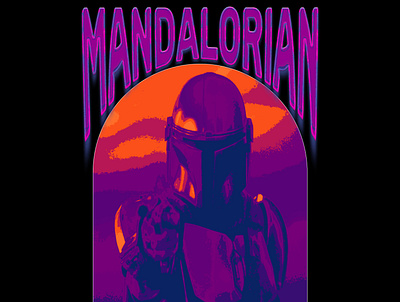 MANDALORIAN (AVAILABLE) $20 branding clothing design illustration streetwear tshirt typography