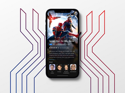 Spider-Man: No Way Home - Concept Movie App marvel mockup movie spiderman ui