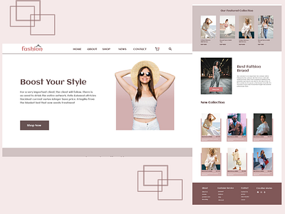 Fashion web App app design ui ux