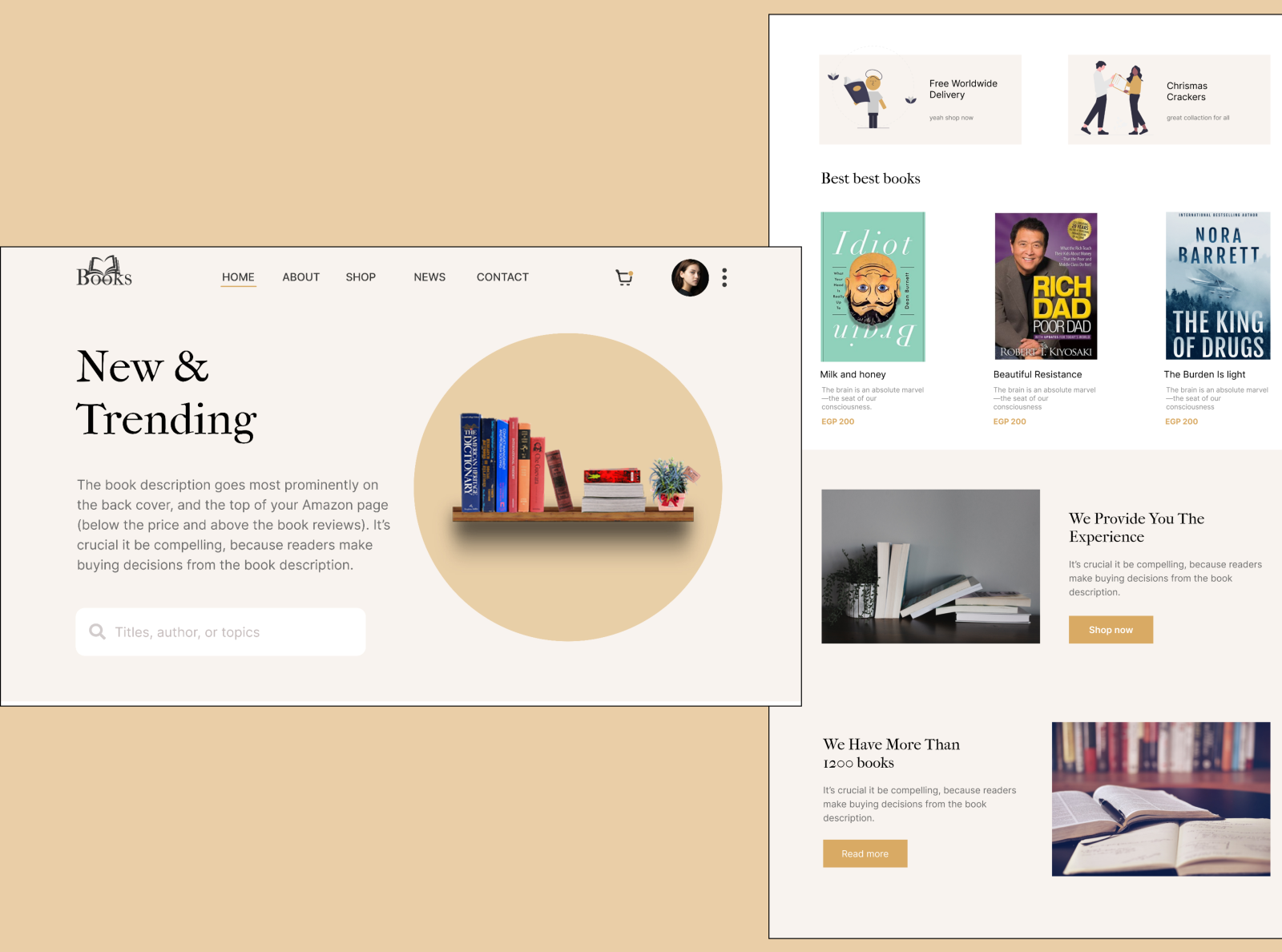 books-web-app-by-shady-elbdrawy-on-dribbble