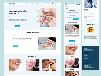 Teeth Web App And Responsive Design app design ui ux