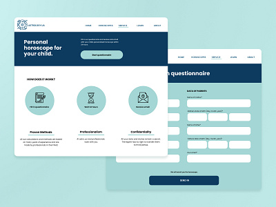 Web design - Astrology landing page design figma ui web design