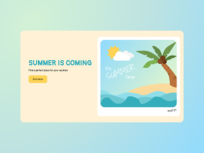 Summer Illustration figma graphic design illustration vector