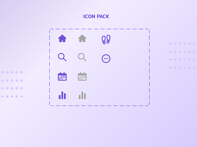 Icon pack - Workout app figma icons ui vector