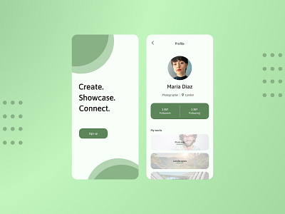 User profile design figma ui user profile vector