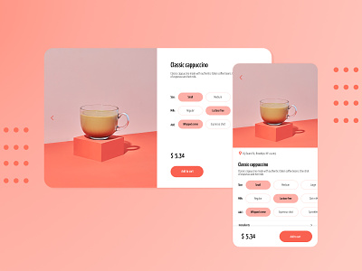 Single product - web & app app design coffee design figma product design ui user interface web design