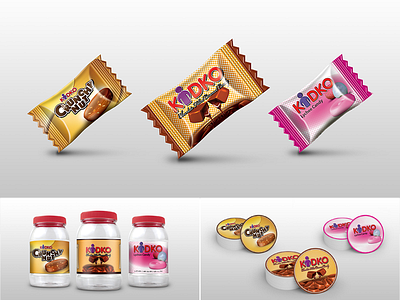 Packaging Design jar label monowrapper sticker design candy packaging