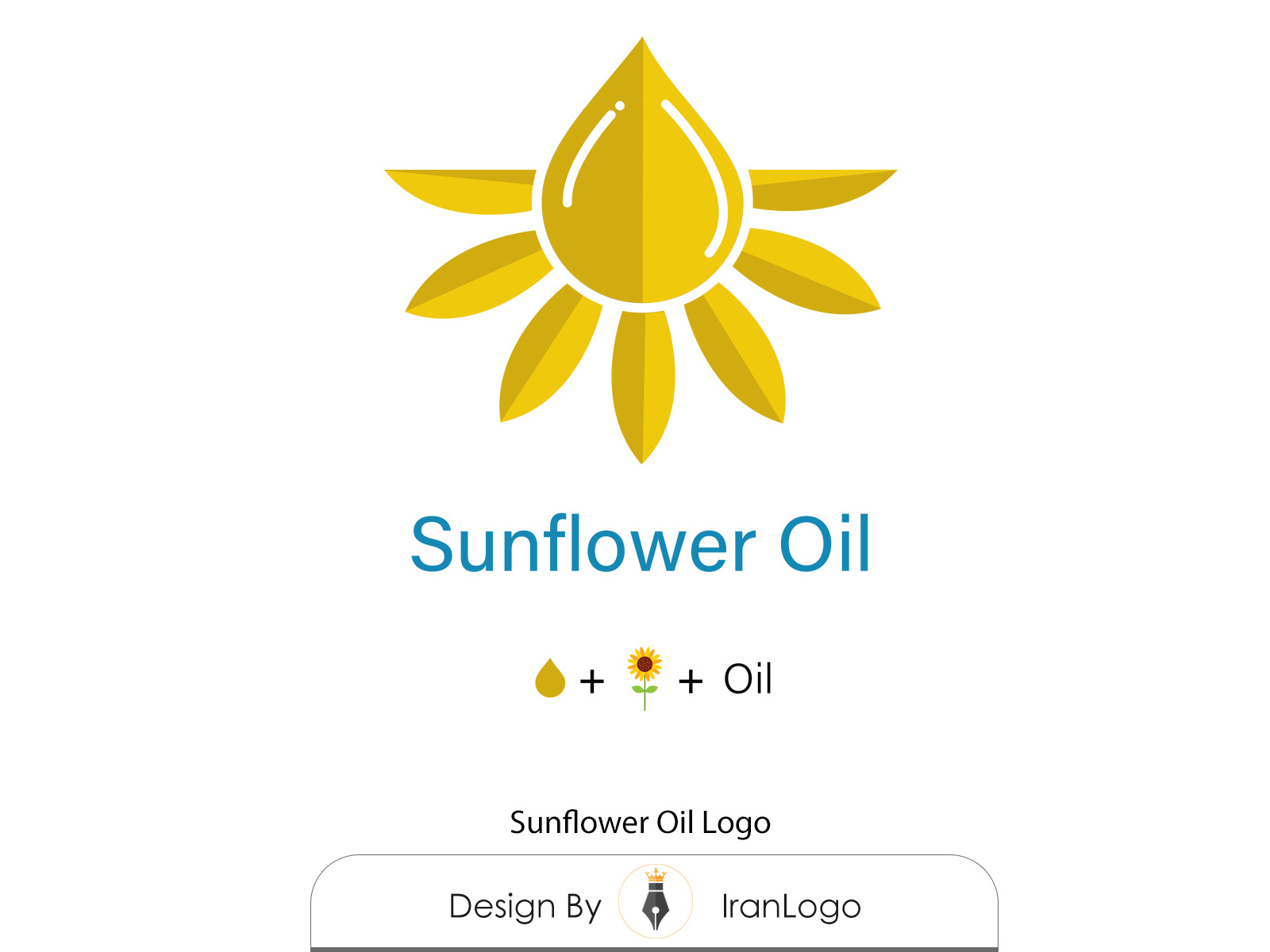 Sunflower oil Logo Design By Iran Logo by Iran Logo on Dribbble