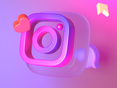 Instagram 3D icon