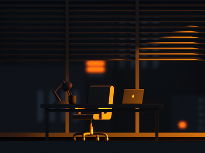Sunset Office 3D