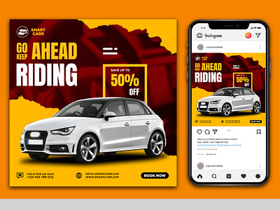 Car Promotional Social media Post Design Template