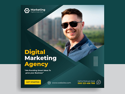 Corporate Digital Marketing Agency Social Media Post Design adds adds banner agency banner design branding business agency corporate design digital digital marketing facebook post flyer instagram post marketing agency social media social media post template