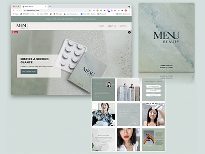 Menu Beauty Branding, Website Redesign & Marketing Strategy