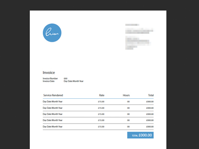 Invoice in Progress by Liam Hodnett on Dribbble