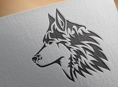 White Wolf Wallet Co. Mockup ver. branding design icon illustration logo vector