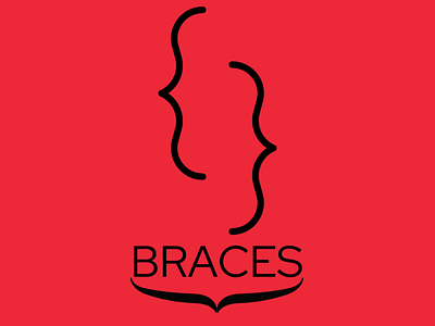 Braces Coding Bootcamp Logo branding design icon illustration logo vector