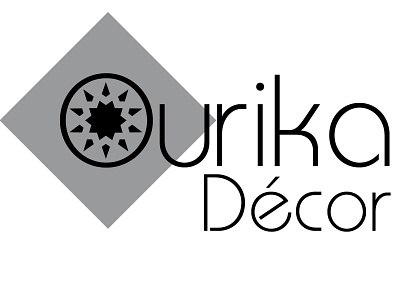 logo ourika decor rebranding branding calligraphy logo typography vector