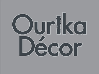 logo ourika decor rebranding