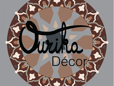 logo ourika decor rebranding branding calligraphy design logo typography vector