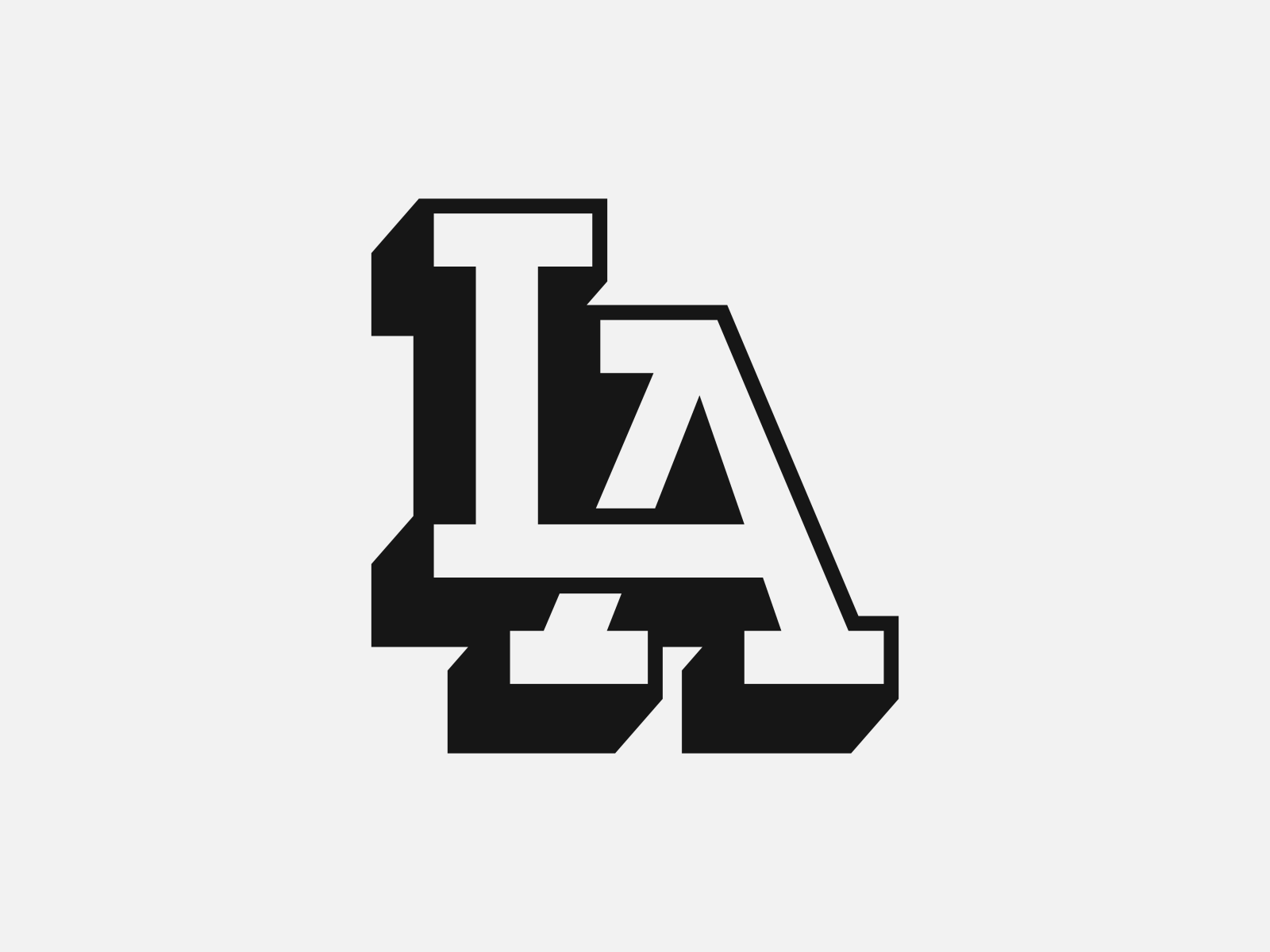 Los Angeles Dodgers Logo Outline