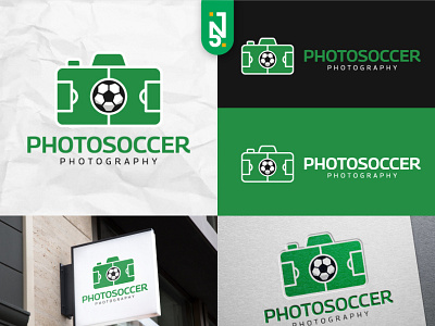 Soccer Photography Logo Design brand branding camera creative design football graphic design illustration logo logos logotype photography simple simple logo soccer soccer logo sports vector