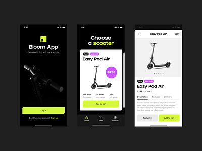 Bloom App — find and buy a scooter