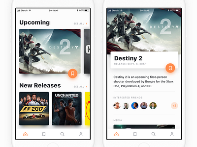 Vidya Games clean destiny interface ios ui video games white