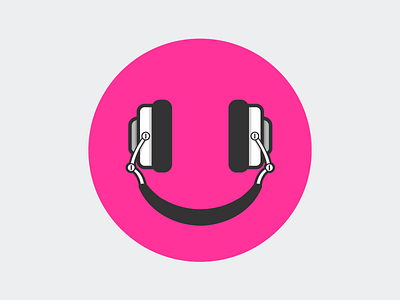 Music Makes Me Happy debut illustration music smiley