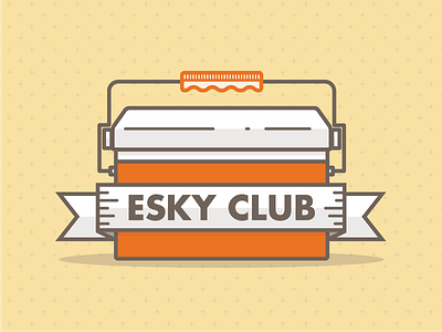 Esky Club esky icon illustration vintage