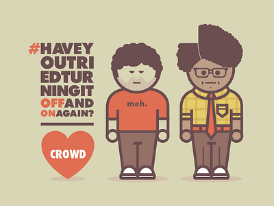 IT Crowd character flat illustration itcrowd linework moss roy